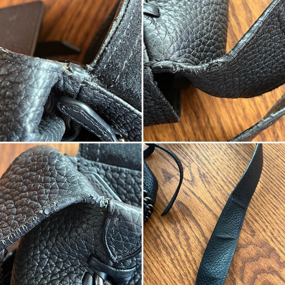 Coach Dakota Whipstitch Black Leather Bag with Charm Set - Picture 10 of 16